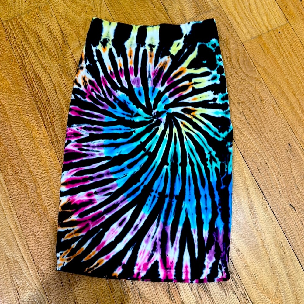 Tie-dyed Pencil Skirt by Stussy